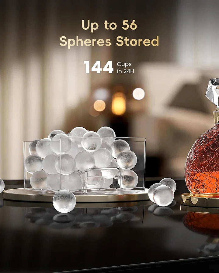 2" Clear Ice Ball Maker with Crystal Rocks Technology