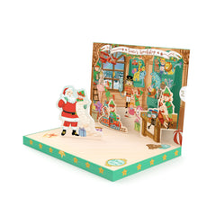 Santa's Workshop Music Box Card