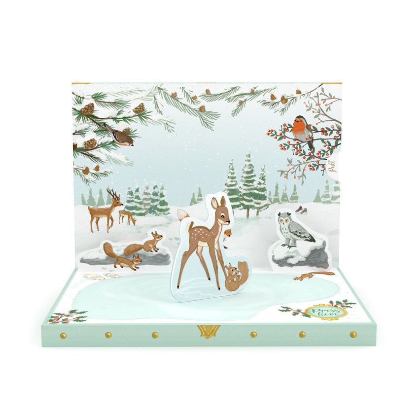 Winter Woodland Music Box Card