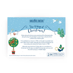 The 12 Days of Christmas Music Box Card