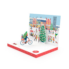 Christmas Town Music Box Card