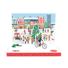 Christmas Town Music Box Card